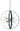 Framburg Nucleus 10 - Light Brushed Nickel with Matte Black Accents Chandelier L1100 BN/MBLACK