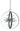 Framburg Nucleus 8 - Light Brushed Nickel with Matte Black Accents Chandelier L1108 BN/MBLACK