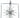 Framburg Zeta 10 - Light Brushed Nickel with Matte Black Accents Chandelier L1110 BN/MBLACK
