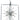 Framburg Zeta 10 - Light Brushed Nickel with Matte Black Accents Chandelier L1110 BN/MBLACK