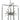 Framburg Zeta 8 - Light Brushed Nickel with Matte Black Accents Chandelier L1118 BN/MBLACK