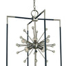 Framburg Zeta 8 - Light Brushed Nickel with Matte Black Accents Chandelier L1118 BN/MBLACK