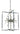 Framburg Zeta 8 - Light Brushed Nickel with Matte Black Accents Chandelier L1118 BN/MBLACK