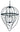 Framburg Elizabeth 9 - Light Matte Black Foyer Chandelier L1154 MBLACK