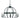 Framburg Aurora 6 - Light Matte Black Chandelier L1156 MBLACK