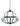 Framburg Aurora 6 - Light Matte Black Chandelier L1156 MBLACK