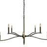 Framburg Bridgeport 8 - Light Iron Chandelier L1192 IRON