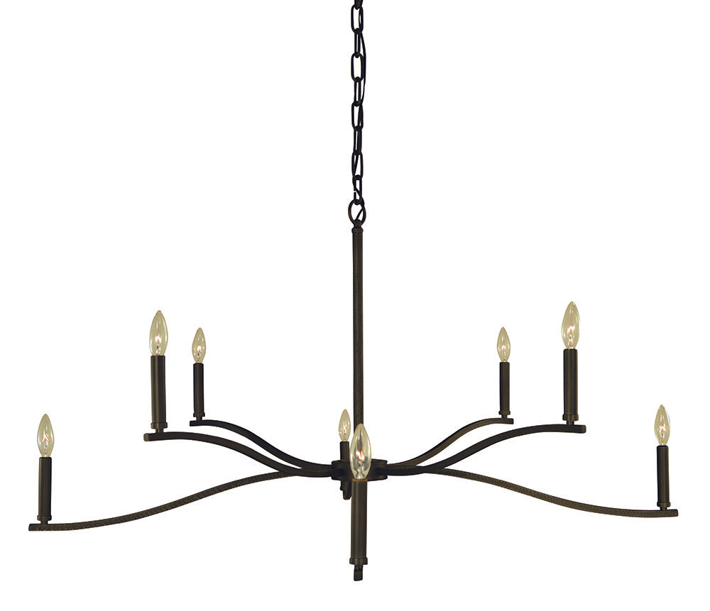 Framburg Bridgeport 8 - Light Iron Chandelier L1192 IRON