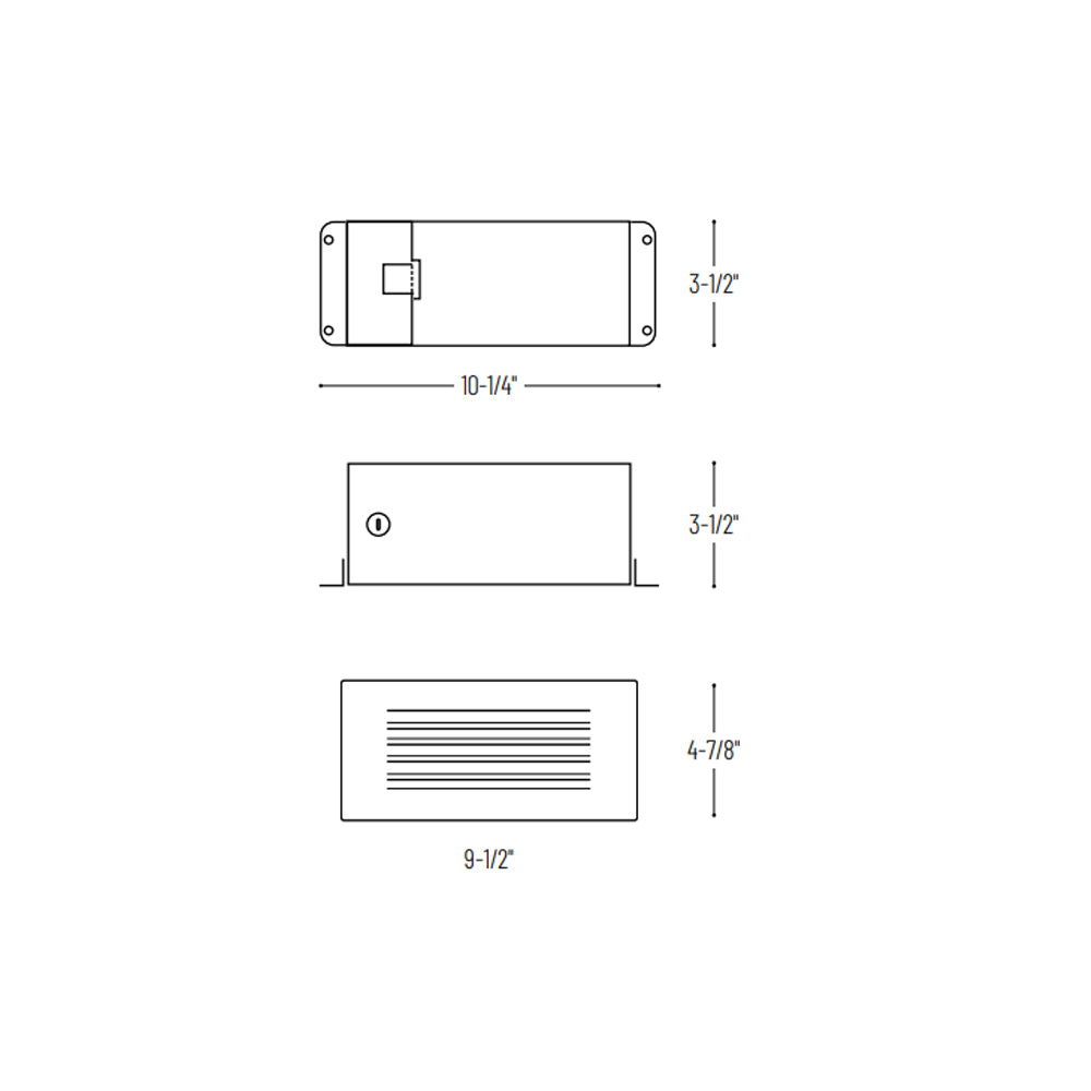 Nora Lighting LED Step Light with Louvered Face Plate