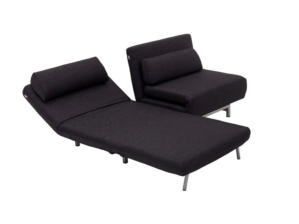 Premium Sofa Bed Lk06-2 Black Fabric by JM
