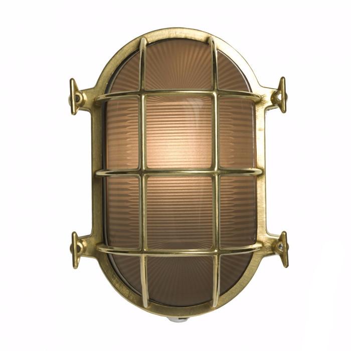 Oval Brass Bulkhead - Polished Brass of Original BTC