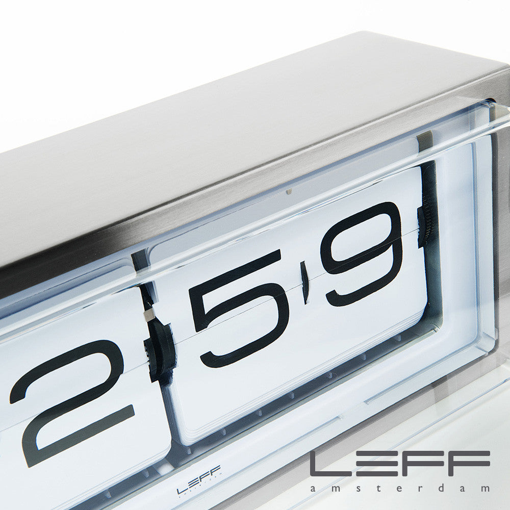 Leff Brick Desk/Wall Clock - Steel | Leff | LoftModern