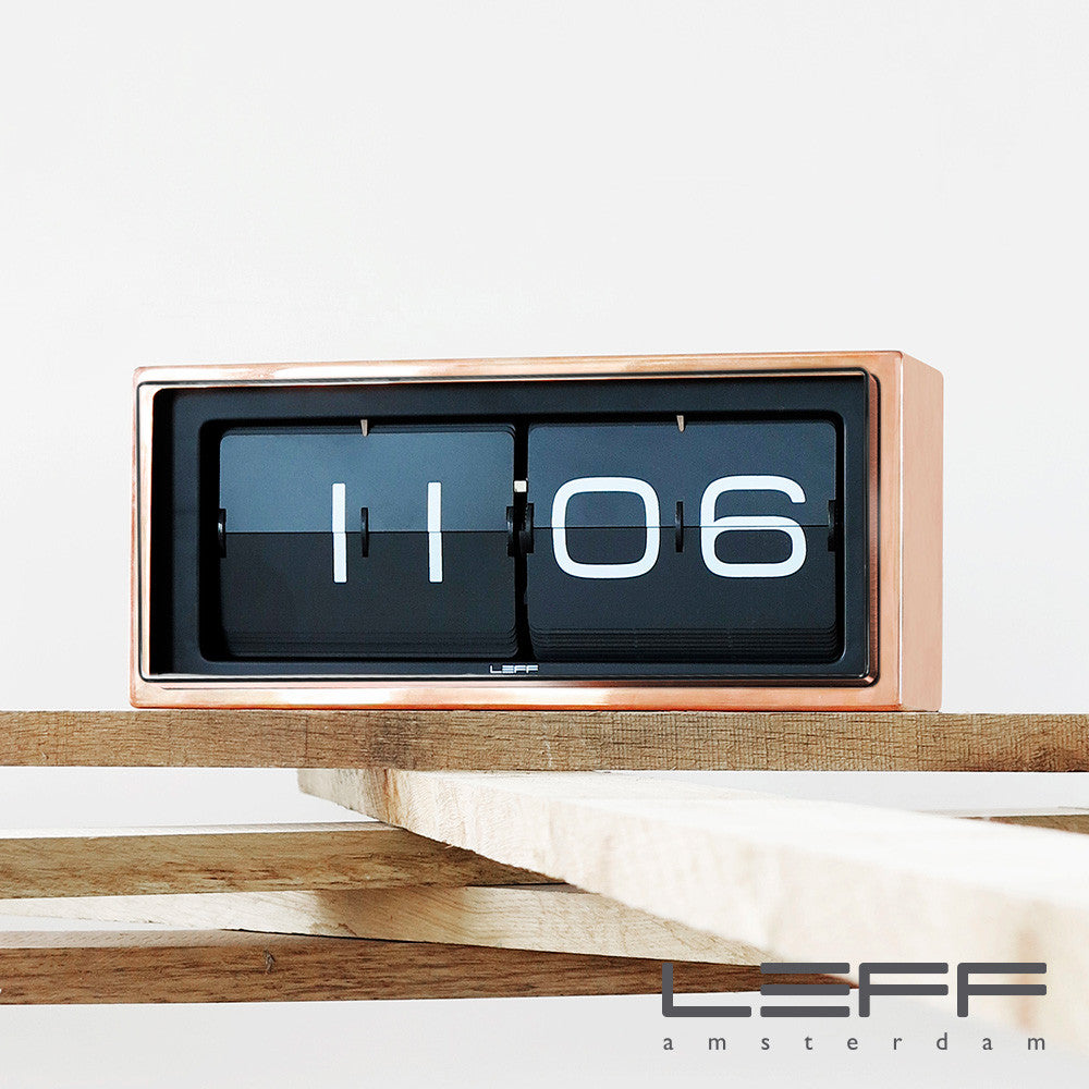 Leff Brick Desk/Wall Clock - Steel | Leff | LoftModern