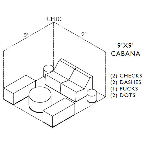 La-Fete Chic-Club Now Instant Cabana | La-Fete | LoftModern