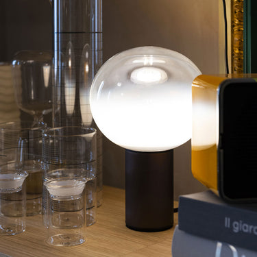 Laguna Table Lamp with Milky White Glass Shade