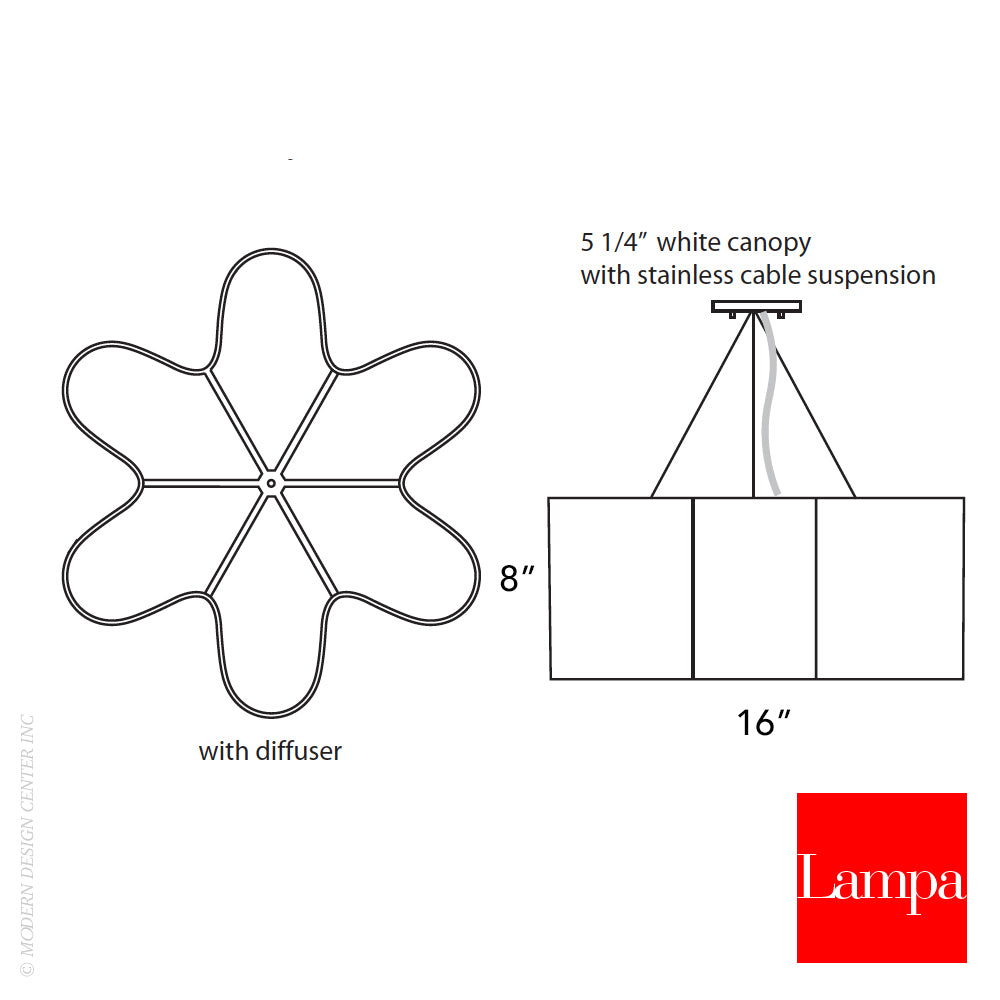 Lampa Baby Lotus Pendant Light