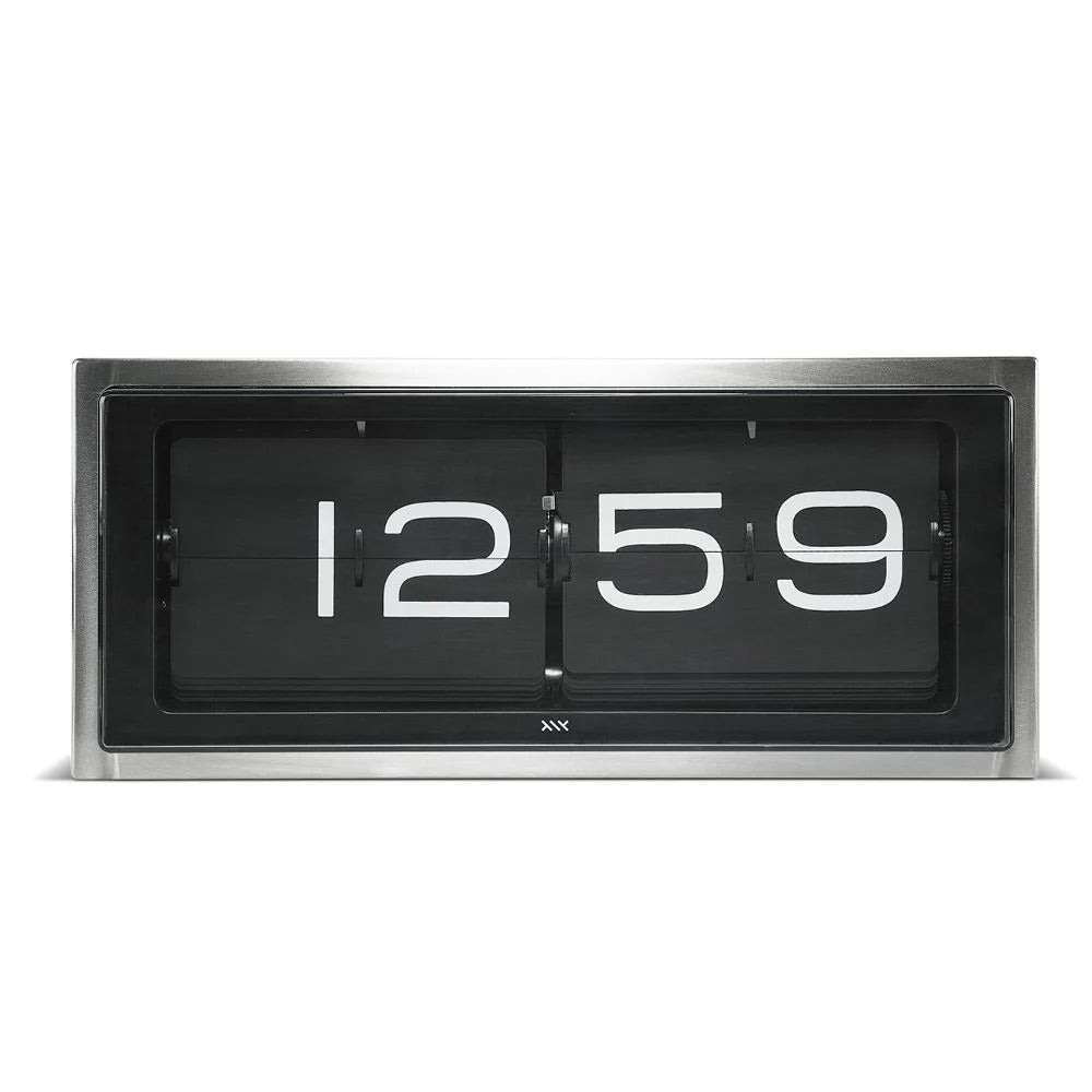 Leff Brick Desk/Wall Clock - Steel - LoftModern