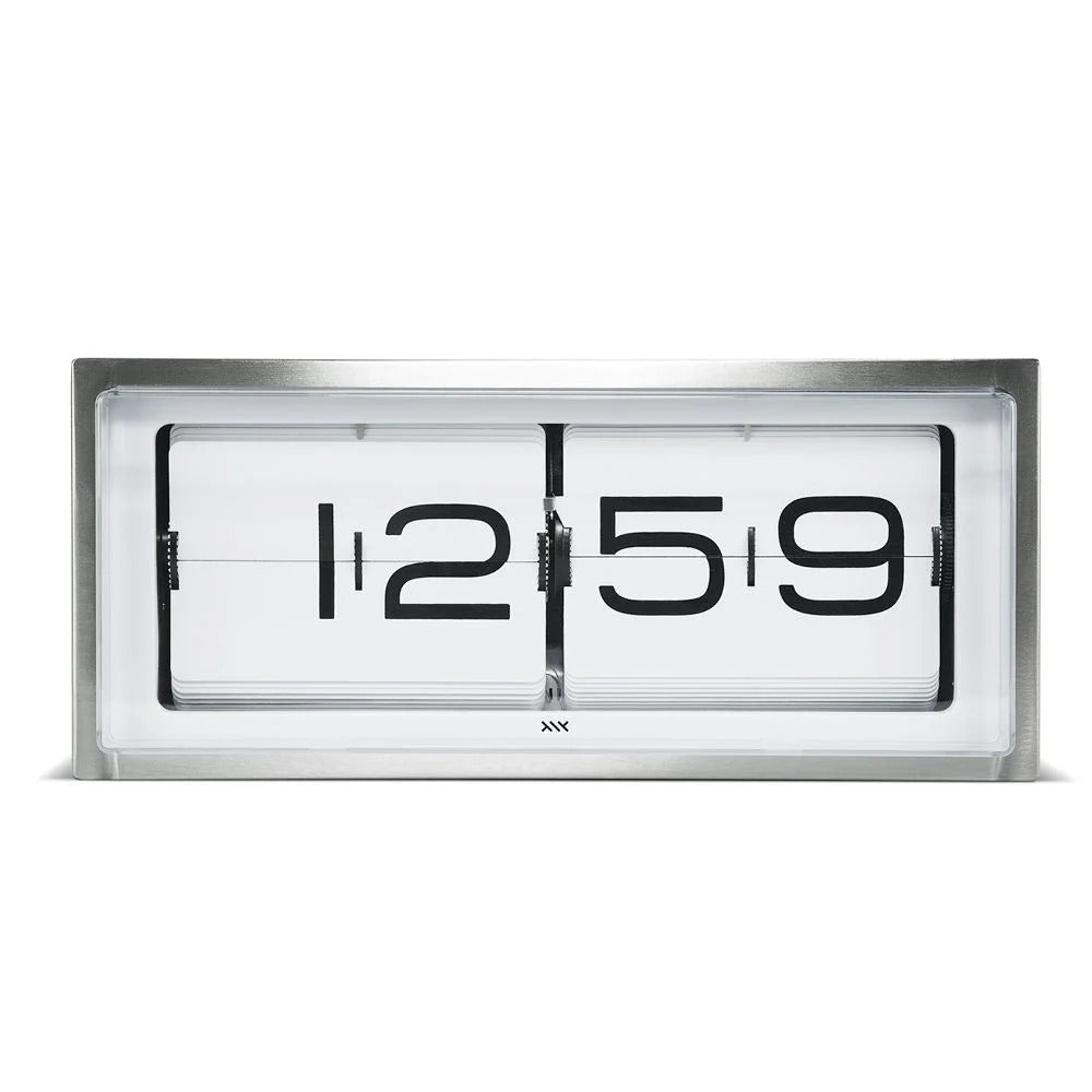 Leff Brick Desk/Wall Clock - Steel - LoftModern