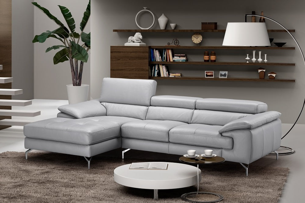 Liam Leather Sectional Sofa LHF Chaise by JM
