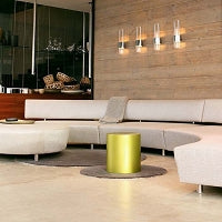 Modern Line Wall Lamp by Oluce for bedroom, office, and hotel ambient lighting