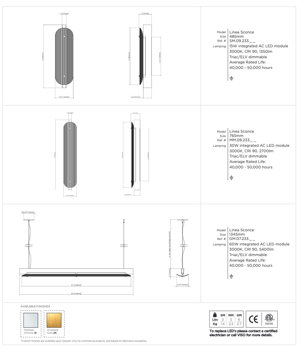 Viso Linea Wall Sconce