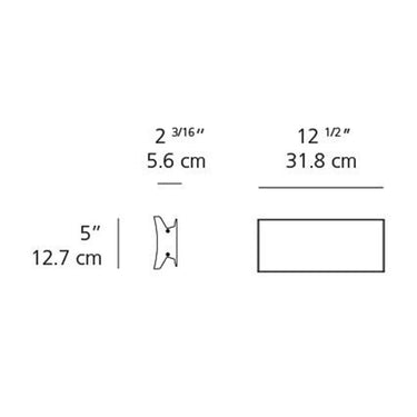 ADA compliant dual LED wall or ceiling light for modern interiors, hallways, or accessible living spaces