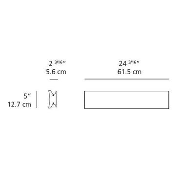 Artemide Lineacurve 24 Dual Wall Or Ceiling Light