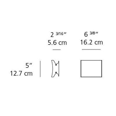 Compact ADA-compliant 7" LED wall and ceiling light in white or grey finish for modern residential and commercial interiors
