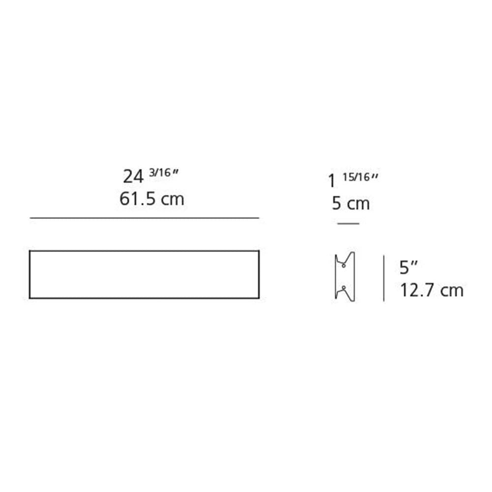 Artemide Lineaflat 24 Dual Wall Or Ceiling Light