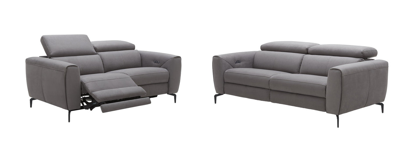 Lorenzo Grey Fabric Sofa by JM