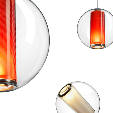 Bel Occhio Clear Acrylic Pendant Light with Floating Column by Pablo Designs - image 3