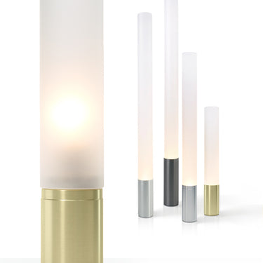Elise Modern Dimmable Table Lamp in Aluminum Finish by Pablo Designs