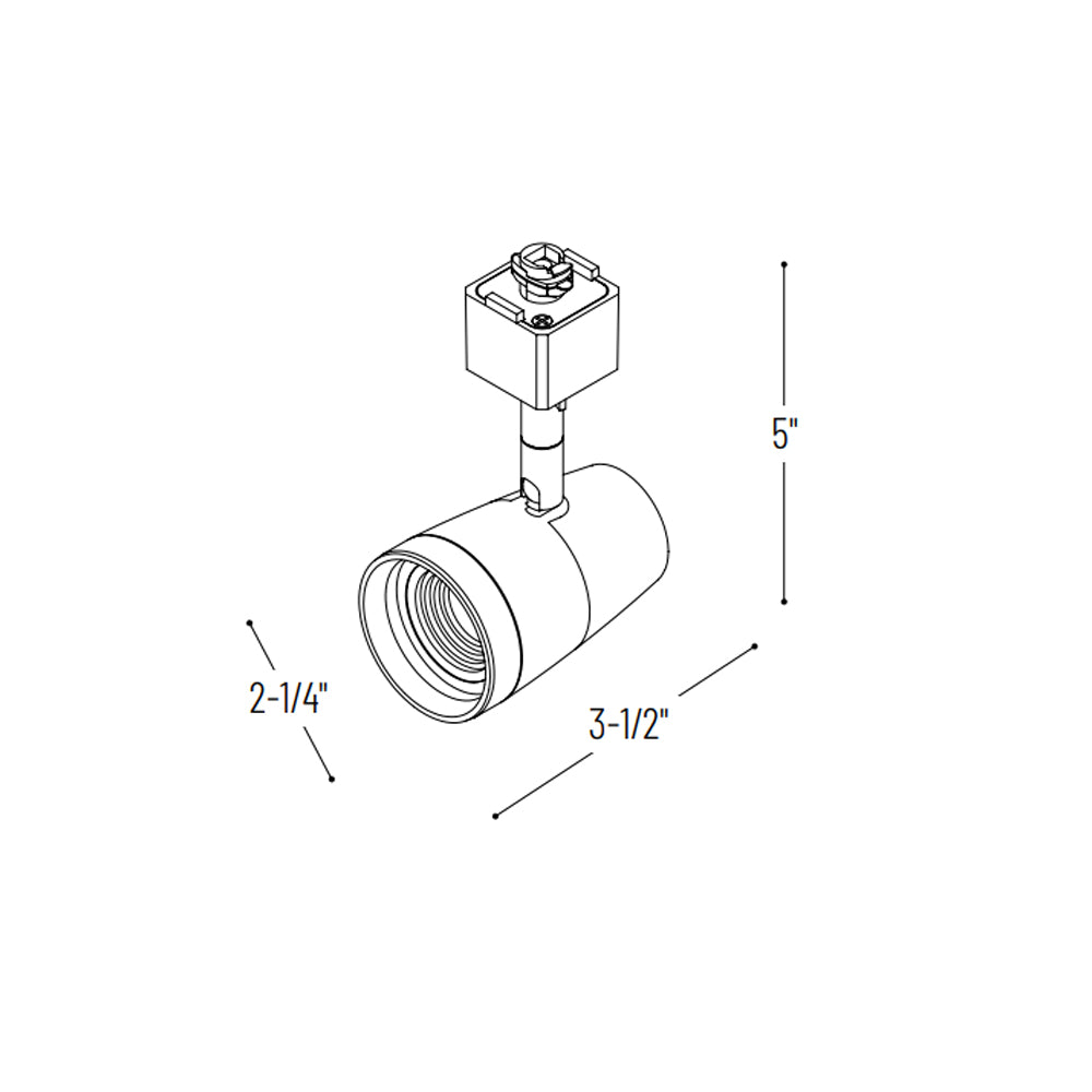 Nora Lighting MAC LED Track Head, up to 800lm
