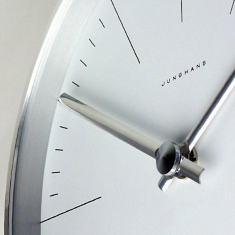 Wall Clock with Lines of Max Bill