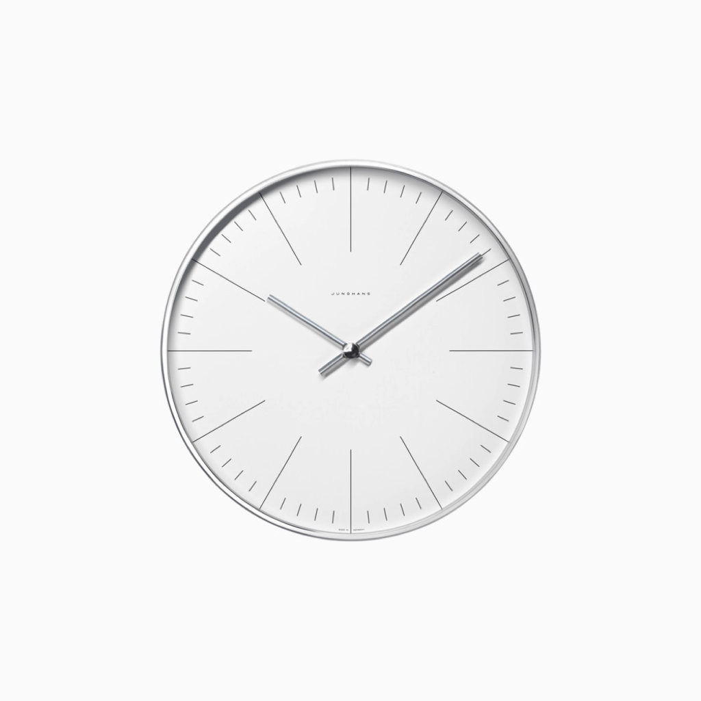 Wall Clock with Lines of Max Bill