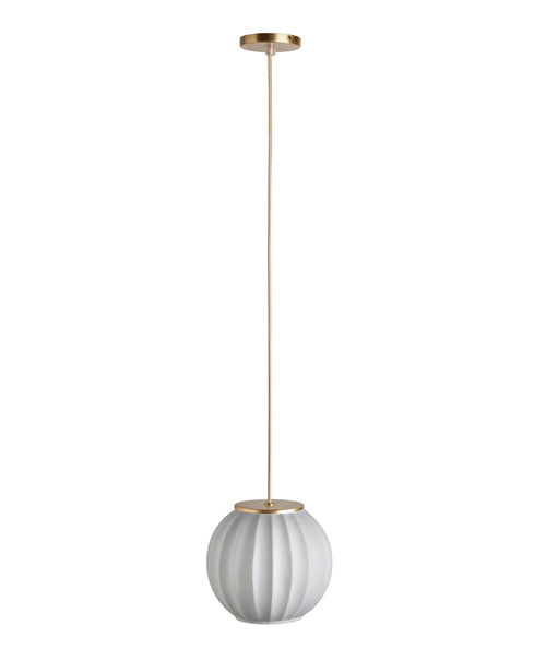 Mei Pendant Light by Carpyen in Gold and White