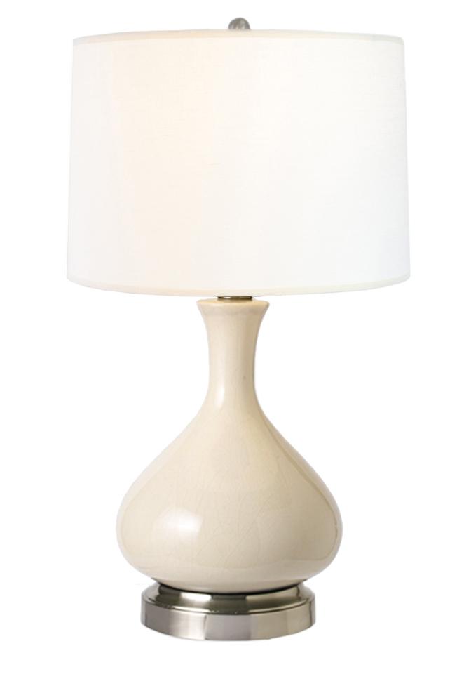 Designer Ivory Lamp - Modern Lantern Bartlett Collection