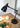 Wireless Onyx Cordless Task Lamp Black Metal side profile