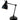Onyx Cordless Task Lamp Black Metal with adjustable head