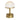 Mini Art Deco Cordless Lamp Antique Brass on side table