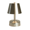 Mini Metal Cordless Lamp in Brushed Nickel by Modern Lantern