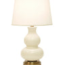 Elegant Marilyn Ivory on Brass Cordless Lamp by Modern Lantern