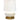 Ivory Antique Brass Cordless Lamp