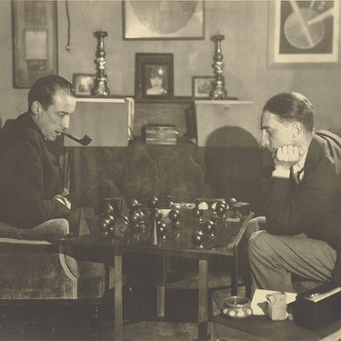 IC Design Man Ray Chess Pieces and Board
