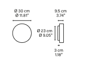 Lodes Makup Medium Wall Ceiling Light