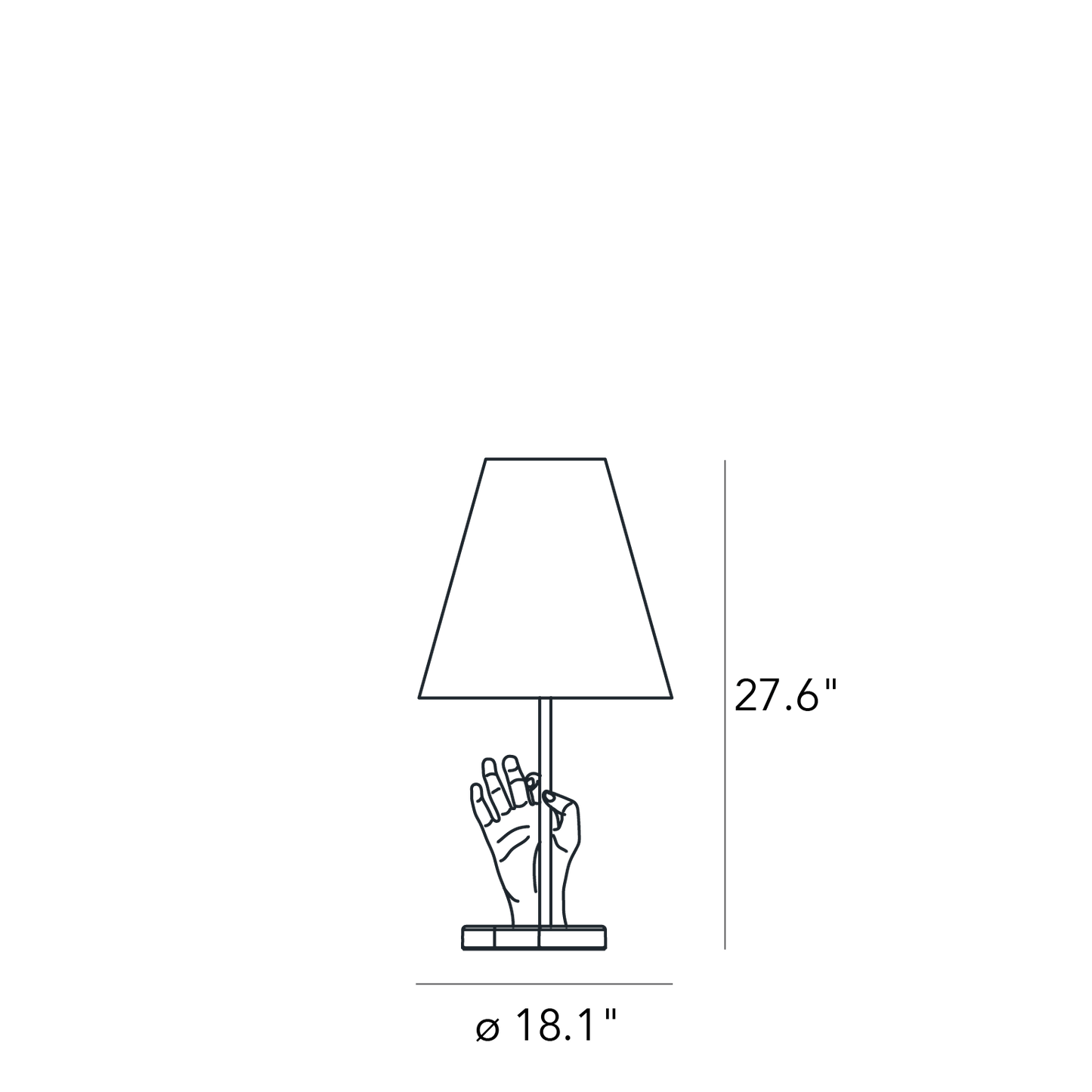 FontanaArte Mano Table Lamp