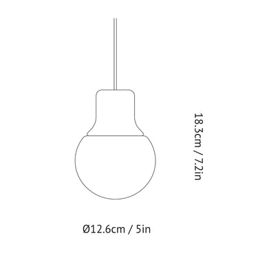 &Tradition Mass NA5 Pendant Light Marble - Limited Stock