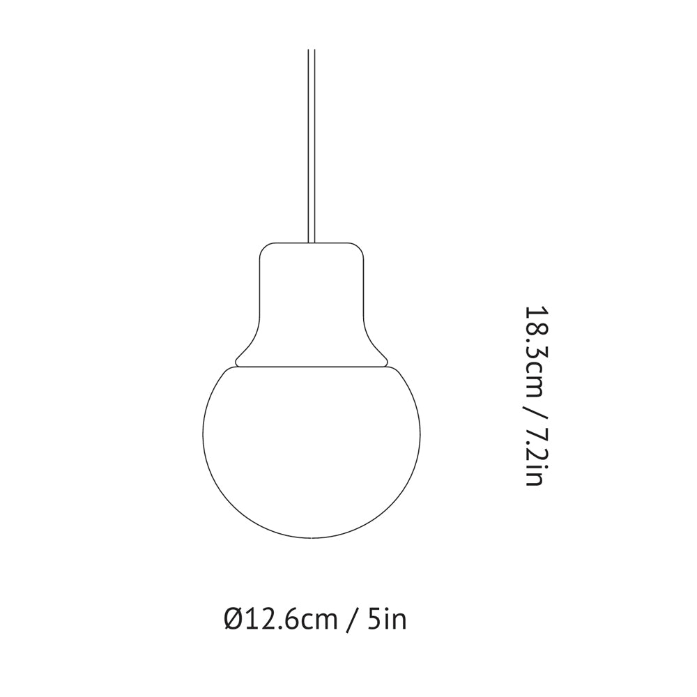 &Tradition Mass NA5 Pendant Light Marble Housing