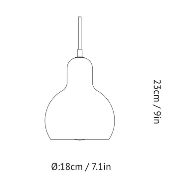 &Tradition Mega Bulb SR2 Pendant Light Gold Lustre