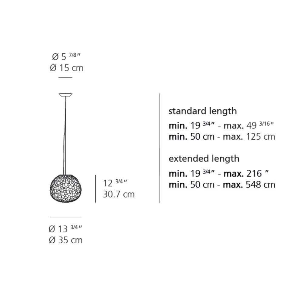 Artemide Meteorite 35 Pendant Light